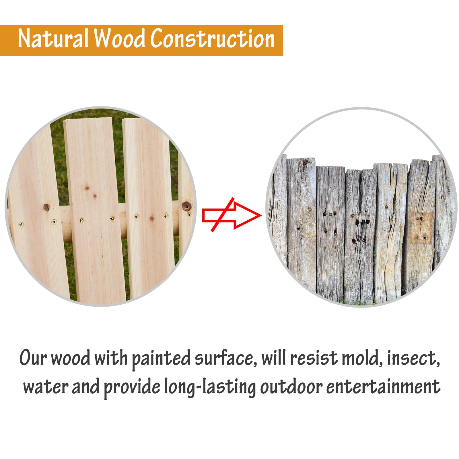 2-Seater Swing Bench with Frame