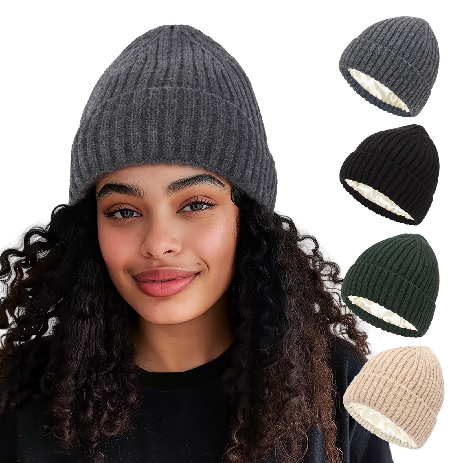 Satin Durag Beanie – Hair Care Hat