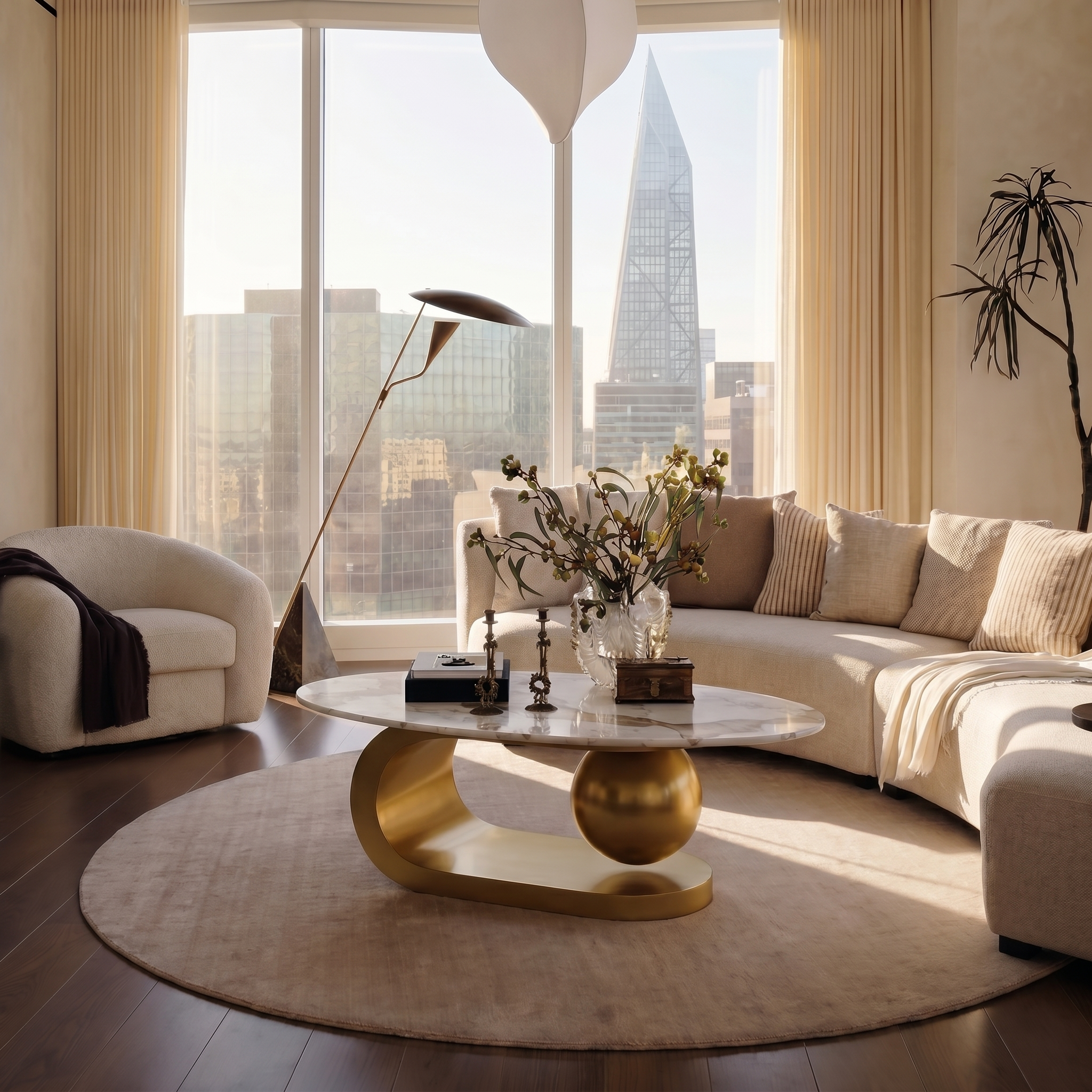 Opulent Eye Sintered Stone Ellipse