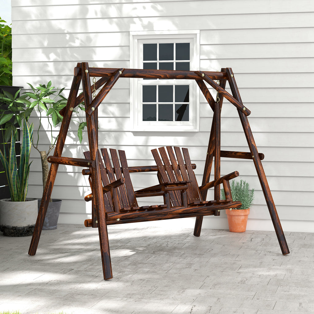 2-Seater Swing Bench with Frame
