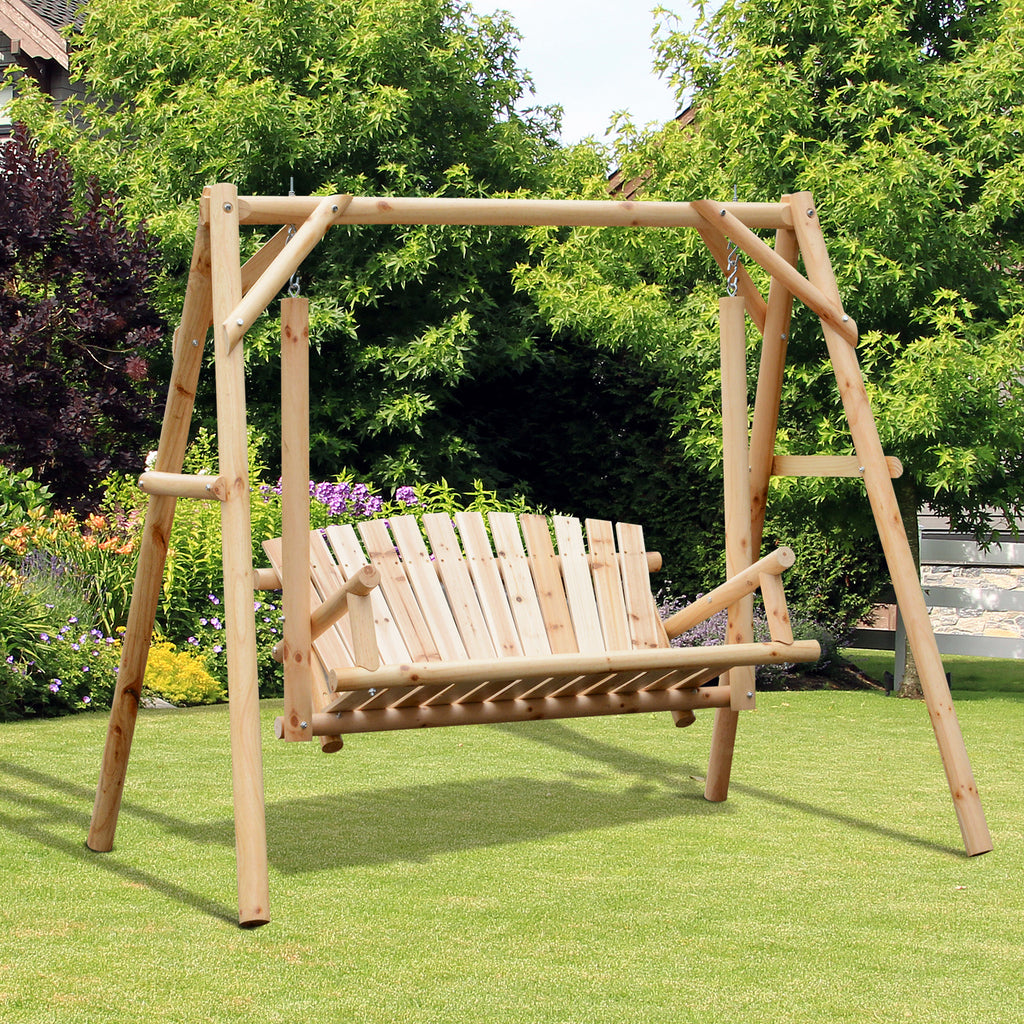 2-Seater Swing Bench with Frame