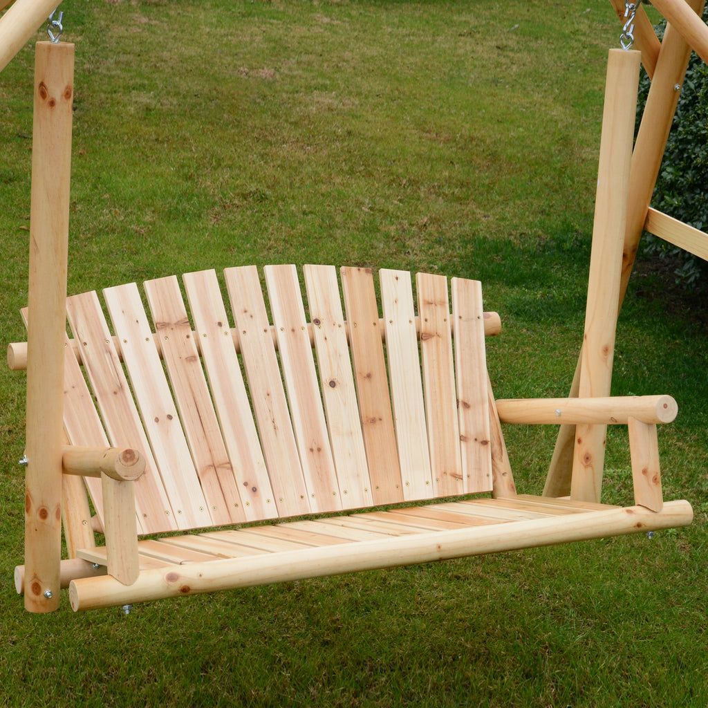 2-Seater Swing Bench with Frame
